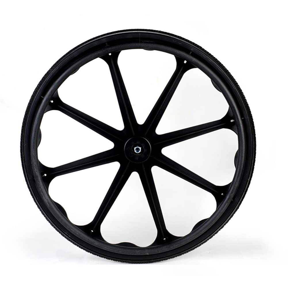 Rueda Trasera Para Silla De Ruedas Manual De 24 Pulgadas, Reemplazo De Rueda Sólida Para Discapacitados, Sillas De Ruedas Para Personas Mayores Para El Cuidado De La Salud, Rodamientos De 1/2", Color