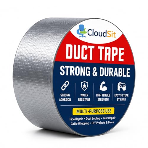 Image of Duct Tape 48mm x 50 Meter Grey | Heavy Duty Waterproof Adhesive Tape for HVAC Duct Sealing, Repair, Packing, Craft & Multi-Purpose Use | Strong Adhesion Pack of 1