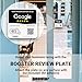 Tap Google Review Plate - Tap for Instant Reviews - All Compatible Phones - Reusable Smart Tap NFC & QR - 12 x 12 cm - Mount Anywhere 3M Adhesive 3-Pack