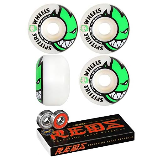 Spitfire Skateboard Wheels 53mm Bighead with Bones Reds Bearings