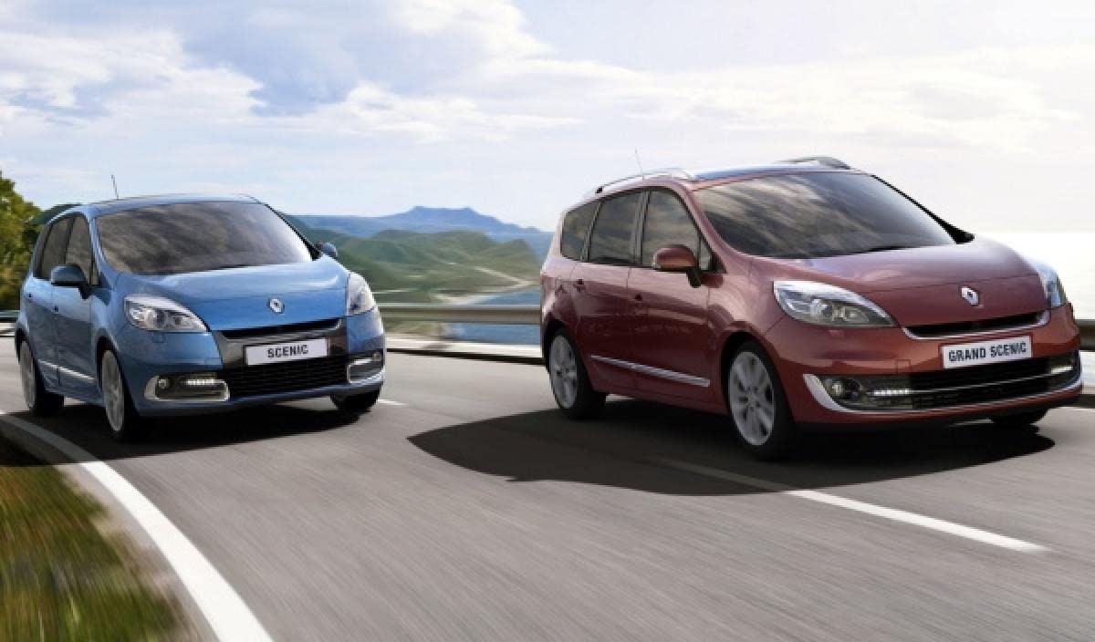 Alfombrillas para Renault Scenic - Grand Scenic III - También X-Mod de 2009-2016, a Medida, Antideslizantes, talonera de Goma Reforzada, Botones de fijación