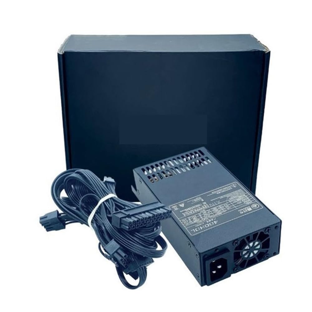Fuente de Alimentación Modular ATX de 400 W, Fuente de Alimentación con Módulo Flex y Bajo de Ruido para Chasis de Computadora Pequeños de 1U (Flex ITX)