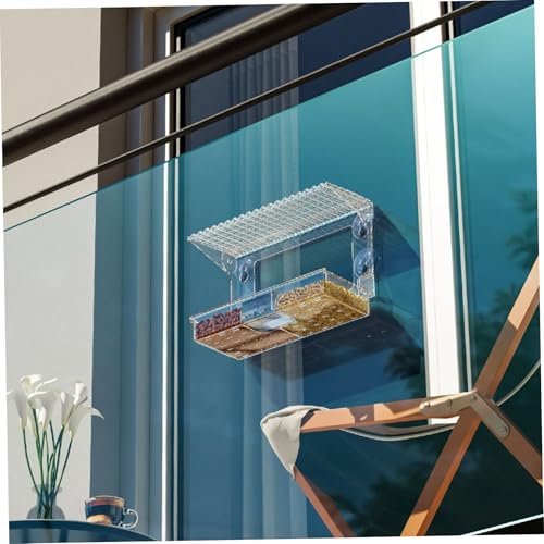 Mangeoire oiseaux ventouse sans perçage pour balcon et vitre propre