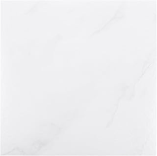 40er-Set 1.3mm Vinyl-Bodenbelag, 30 x 30cm PVC Bodenbelag Selbstklebend, Fliesen Vinyl Holzoptik Bodenaufkleber, Vinylboden Selbstklebend für Küche Wohnzimmer-weiß