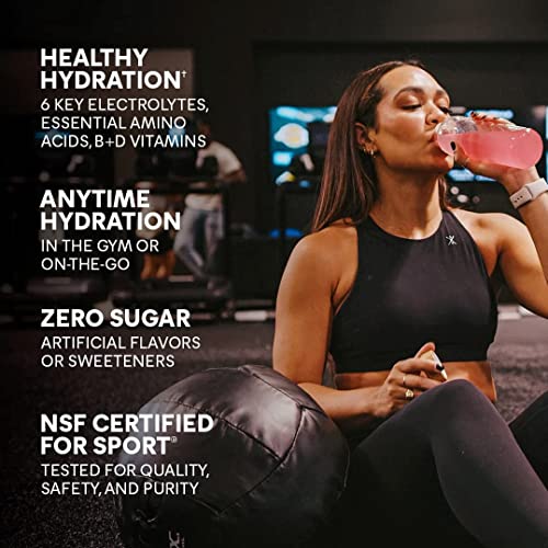 Xtend Healthy Hydration | Superior Hydration Powder Packets | Electrolyte Drink Mix | 3 Essential Amino Acids | Nsf Certified For Sport | 15 Sticks, Raspberry Lemonade #TOP3
