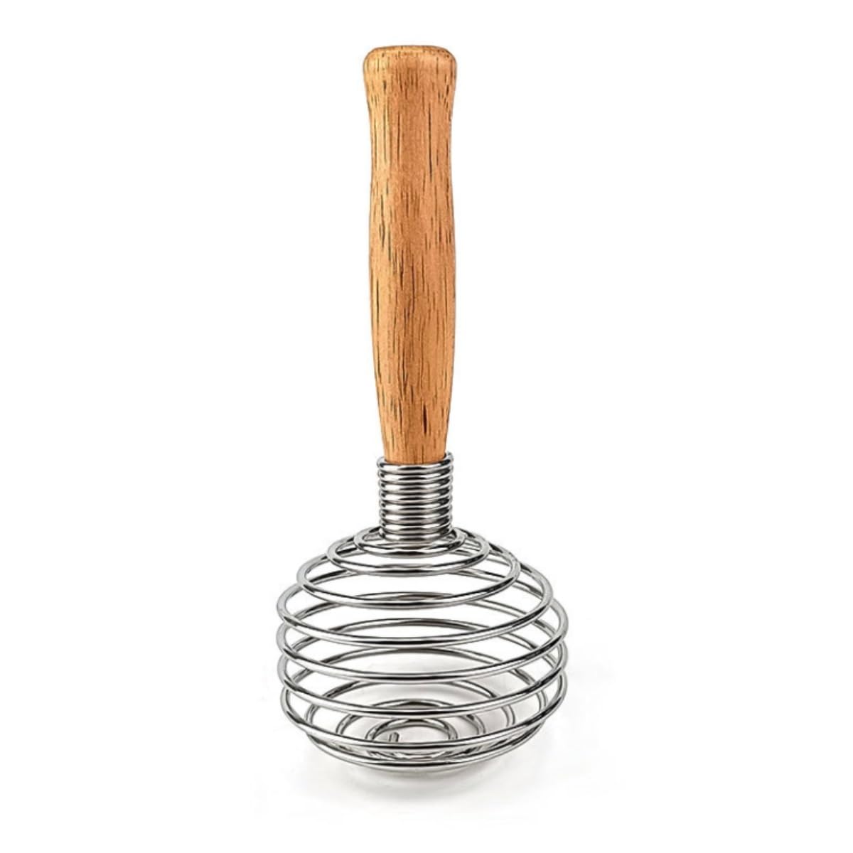 Varillas de Batir para Cocinar Batidor De Huevos De Acero Inoxidable, Mezclador De Crema con Mango De Roble, Cocina Casera, Batidor Manual De Harina De Huevo Huevos, Espumar, Batir