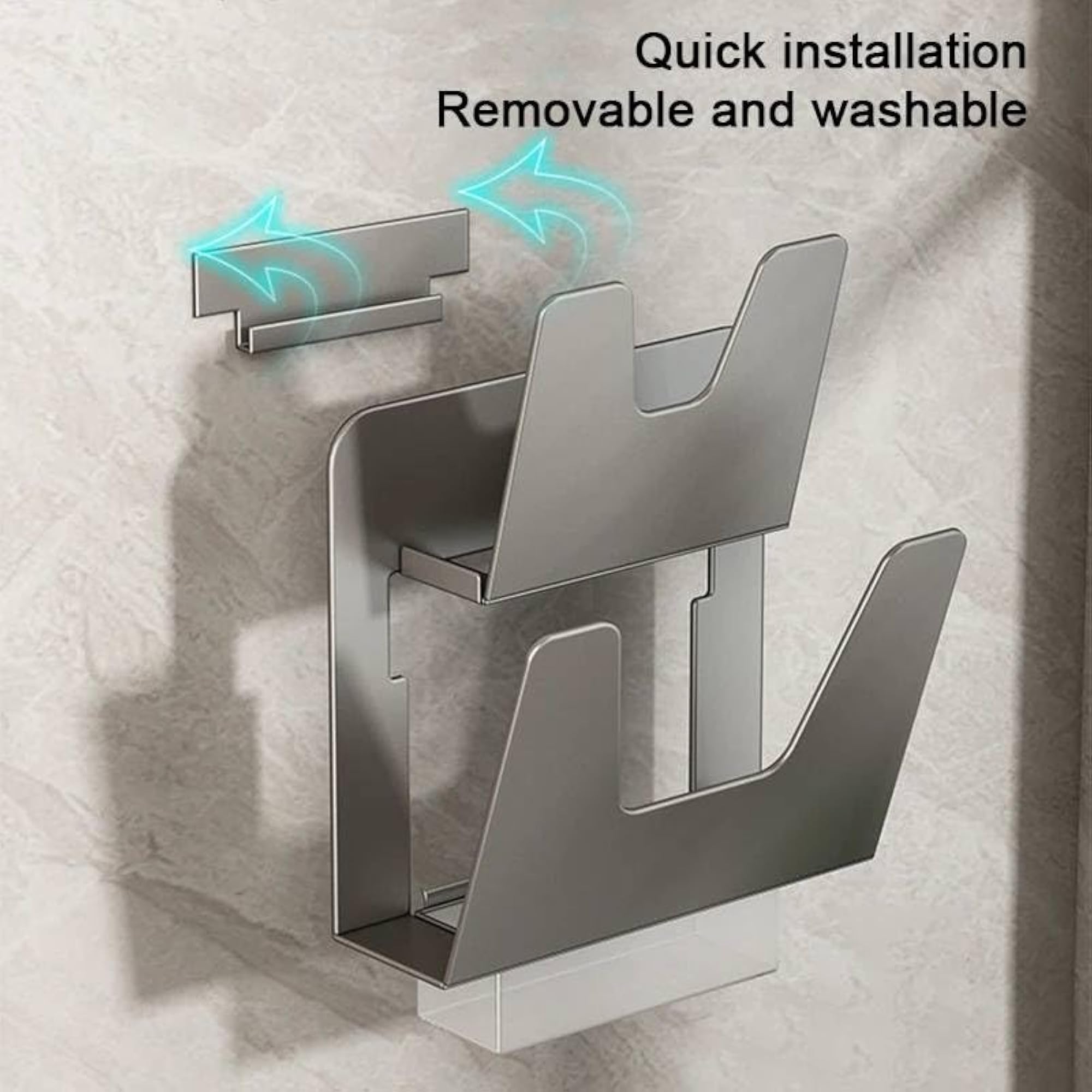 Wall-Mounted Pot Lid Organizer & Cutting Board Rack