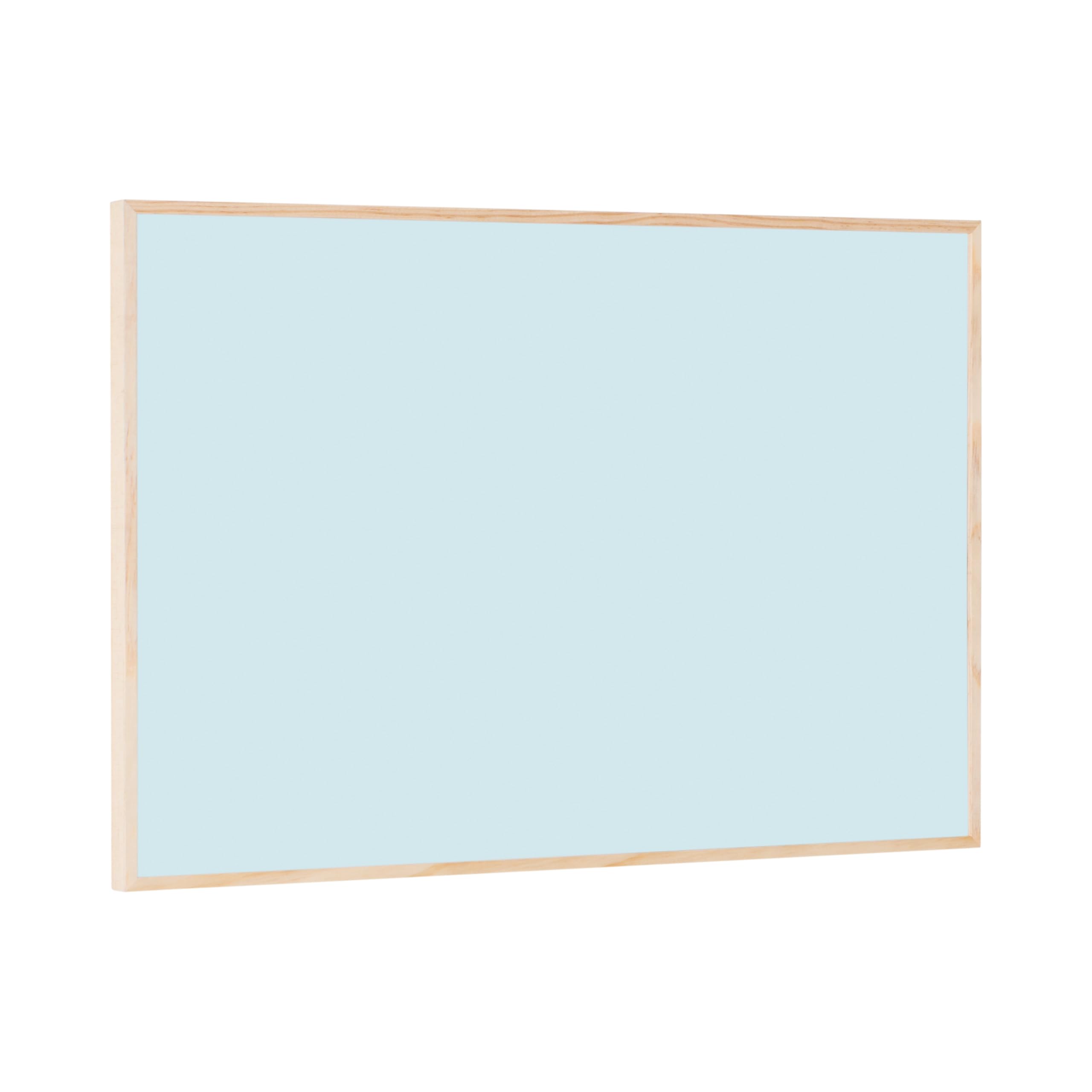 Bi-Office Tableau Magnétique Earth New Basic Sky, 58,5 x 38,5 cm, Surface en Acier Laqué, Cadre en Pin Naturel