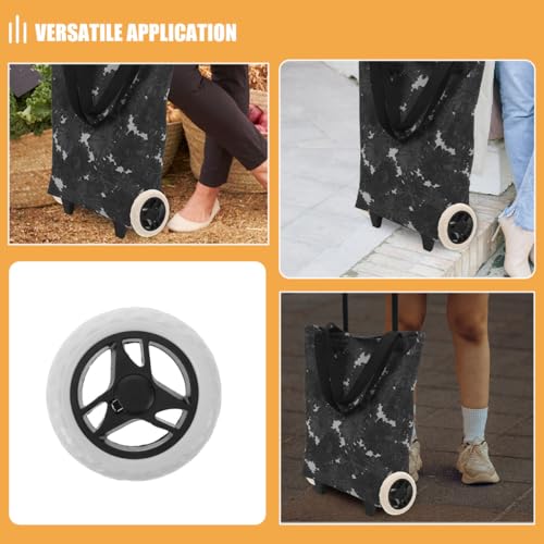 4 Roues pour chariot de supermarché plastique multiusage faciles à porter