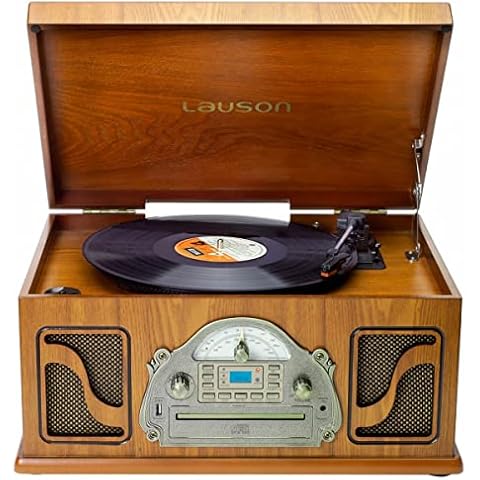 Lauson IVX22 Tocadiscos con Bluetooth, CD, Vinilo y Radio FM Cover