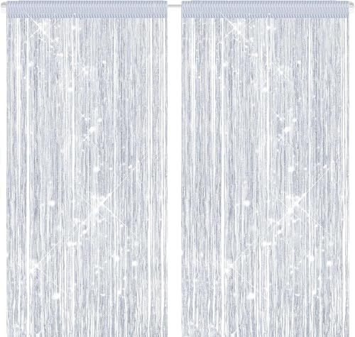 QHSXMQ 2 Stück Fadenvorhang Fliegenschutz Terrassentür 100 x 200cm...
