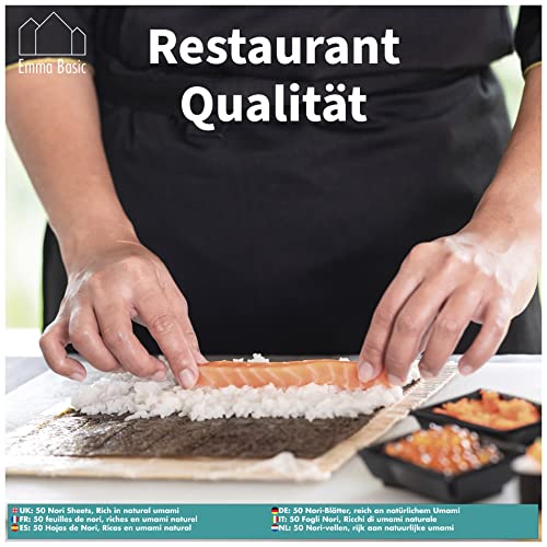 Emma Basic Premium Sushi Nori 50 fogli interi [Al