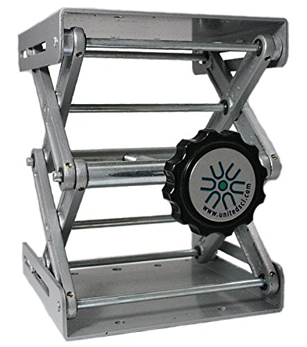 8x8 Inch Adjustable Laboratory Scissor Jack w/Square Platform