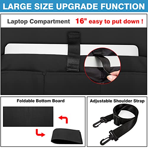 Image of IBFUN Utility Tote Bag with 24 Pockets, Large Teacher Tote for Women with Laptop Compartment, Travel Tote Bag with Zip Top