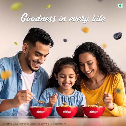 Image of Kellogg's Choco Millet Muesli with 78% Fruit, Seeds & Multigrain| Power Breakfast|No Maida No Palm Oil| India's No 1 Muesli| 400g (Pack of 3)