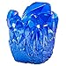 SUNYIK Blue Titanium Coated Crystal Cluster,Quartz Drusy Geode Gemstone Specimen(0.2-0.3lb)