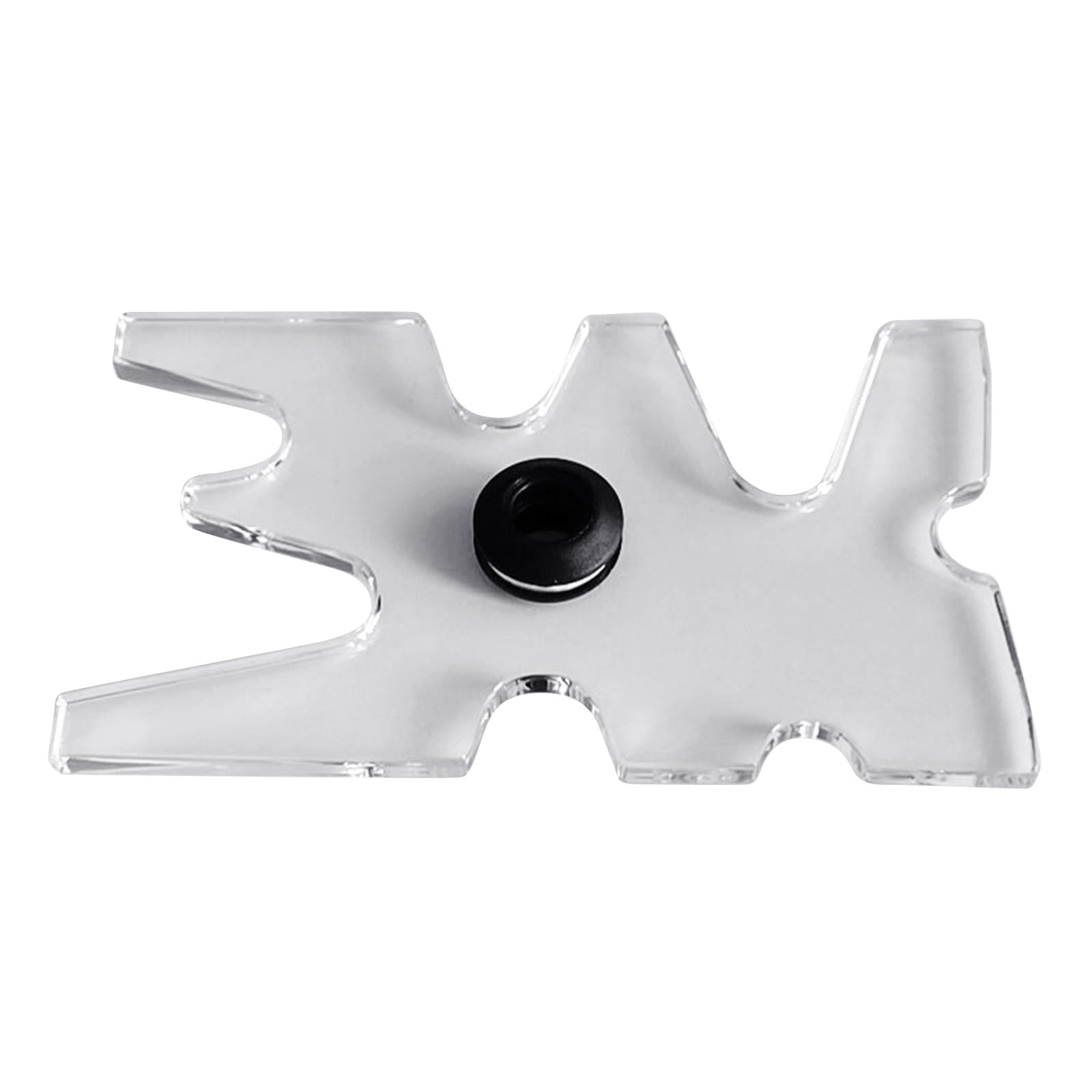 kobeIeen Pool Bridge Head Acrylic Clear Billiards Cue Rack Mooseheads Bridge Head Pool Cue Accessorys Easy to Use