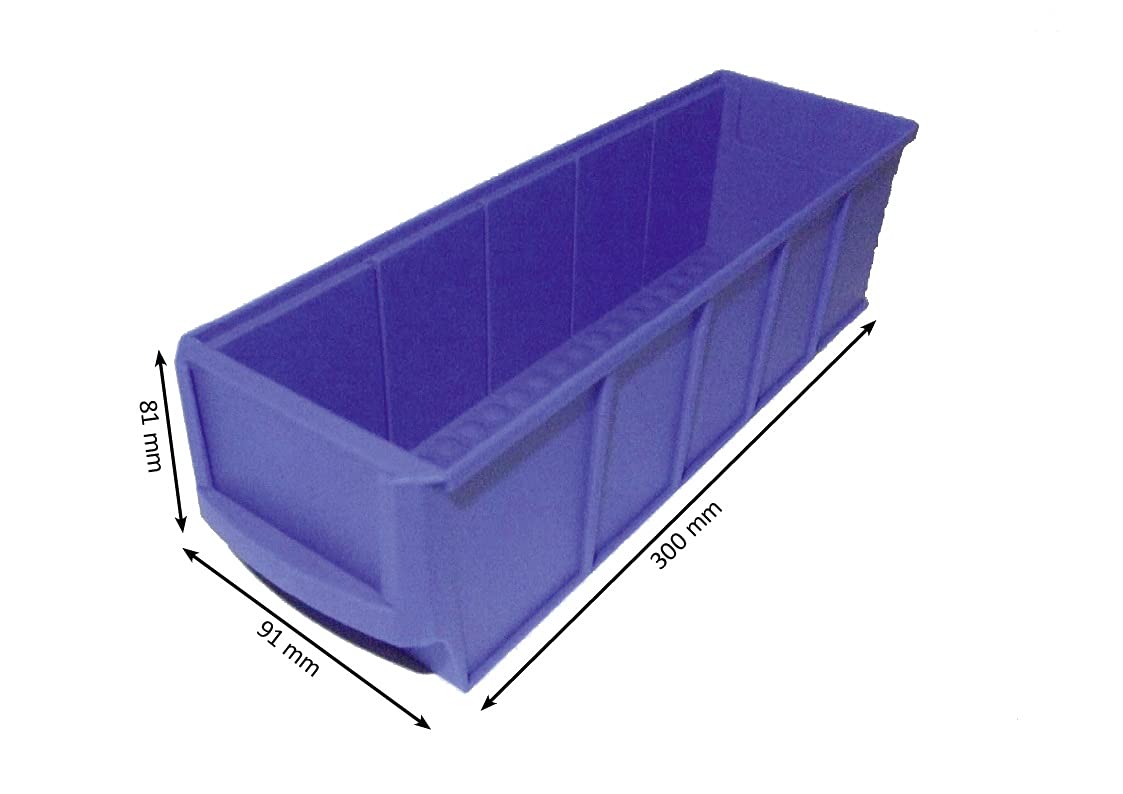 Industrieboxen 300x91x81mm blau Stapelboxen Lagerbehälter Schütte Regalkästen Lagerbox stapelbar Made in Germany 30 Stück