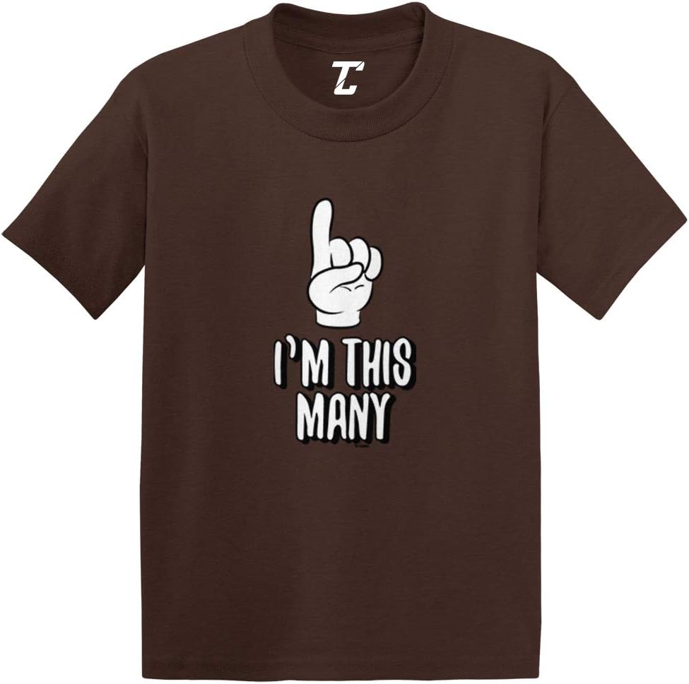 I'm This Many 1 - One Year Old Birthday Infant/Toddler Cotton Jersey T-Shirt