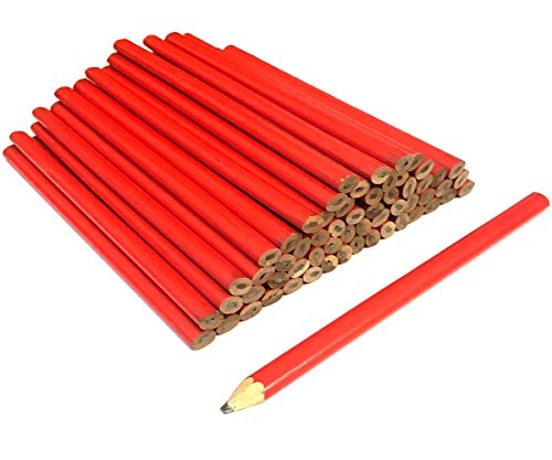 HAMIL F-20665 - Lápices de carpintero (60 unidades), color rojo