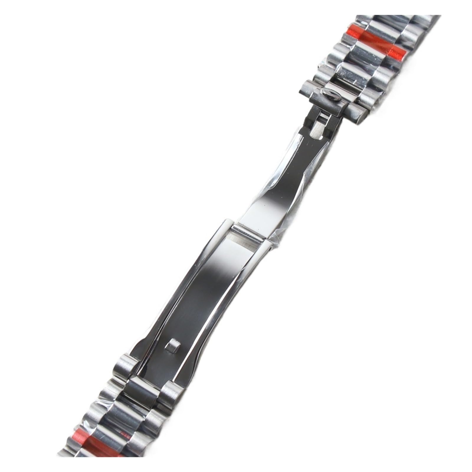 20 mm gebogenes President-Uhrenarmband, kompatibel mit NH35 Datejust, 904L-Edelstahlarmband, kompatibel mit Silber-Gold-Armband