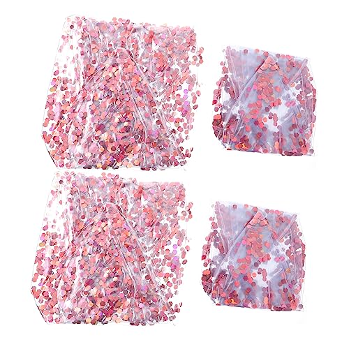 GALPADA 4pcs Beach Ball Transparent Sequin for Inflatable Fun for Indoor for Beach Parties Swimming Pools and Gatherings