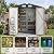 Breezestival 6x4FT Outdoor Storage Shed with Floor Brown