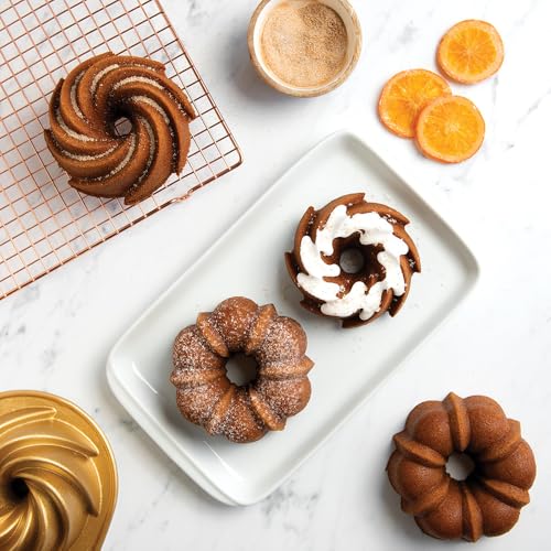 Nordic Ware Classic Bundt Duet, 5 Cups, Gold by Nordic Ware - Image 3
