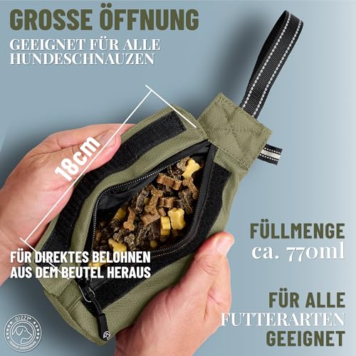 GIZZY® DAS ORIGINAL I Futterdummy Hunde I Robuster Hunde Futterbeutel für alle Rassen I Dummy Hundetraining mit Leckerlies - Die Erziehungshilfe für Hunde I Futterbeutel Hundetraining - Hunde Zubehör