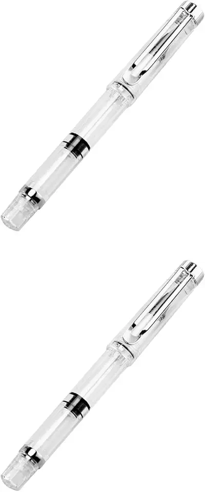 Operitacx Conjunto de 2 Canetas-tinteiro Com Ponta de Pincel Flexível E Sistema de Enchimento por Pistão, Com Ponta Fina a Grossa, para Escrita Suave, Ideais para Caligrafia, Desenho E Pintura Em