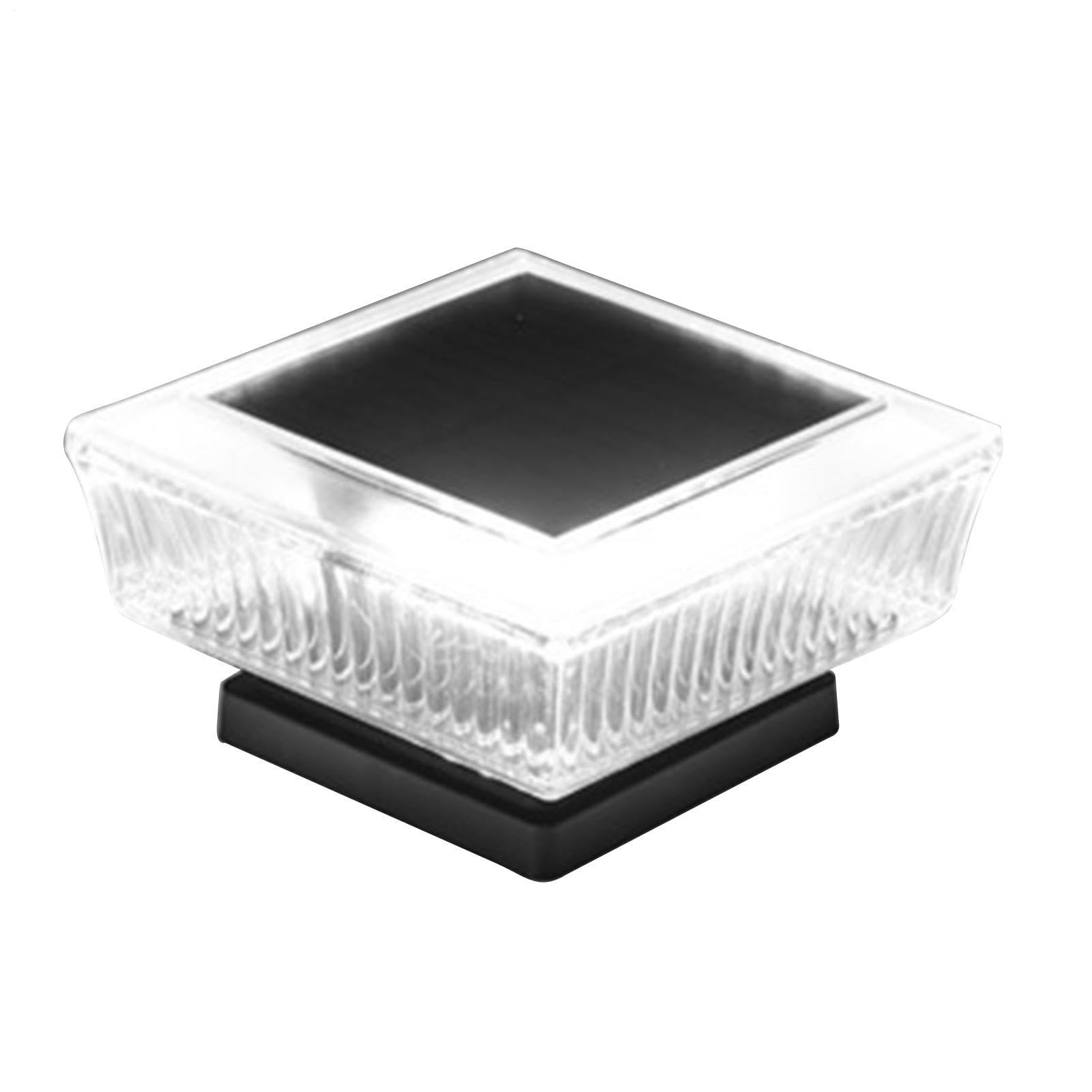 Lampy Solarne do Ogrodzenia | 2 Sztuki Zewnętrzne Lampy Solarne Wodoodporne | Energooszczędne Oświetlenie LED Do Ogrodzenia Balkonu Bramy Tarasu Schodów Basenu Podjazdu Ścieżki Ogrodowej