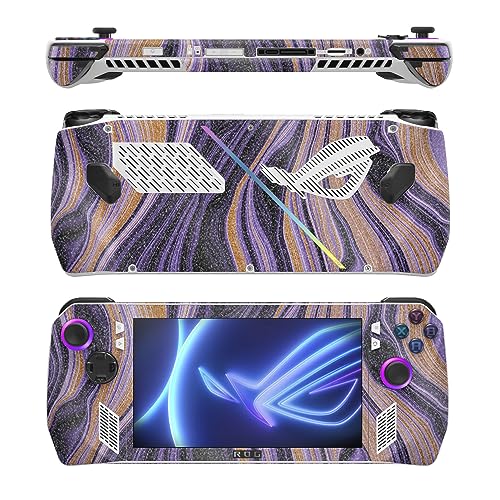 Image of MightySkins Glossy Glitter Skin Compatible with Asus ROG Ally - Purple Jewel | Protective, Durable High-Gloss Glitter Finish | Easy to Apply