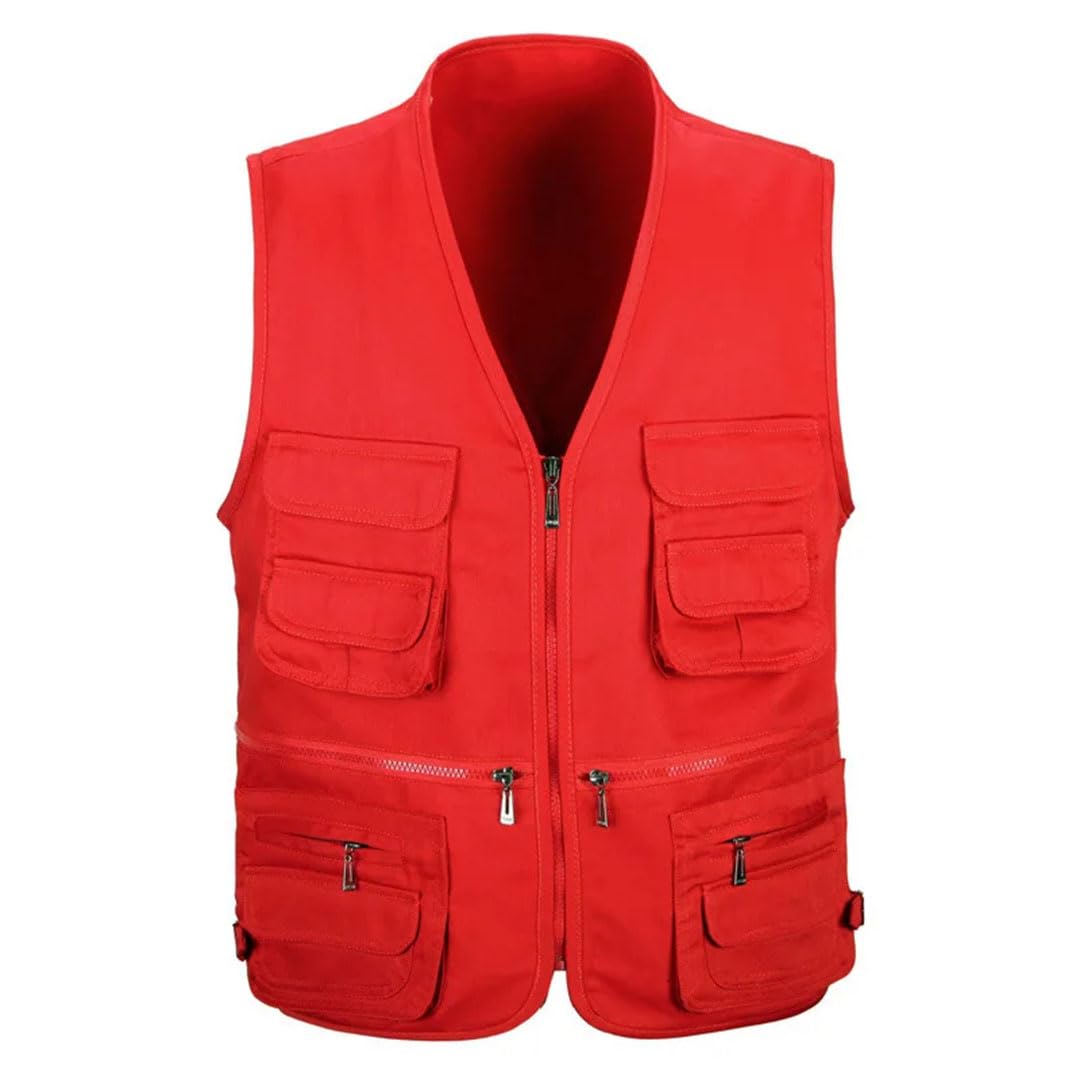 Chaleco de verano para hombre, con múltiples bolsillos, para fotografía, pesca, malla, chaleco de pesca para hombre