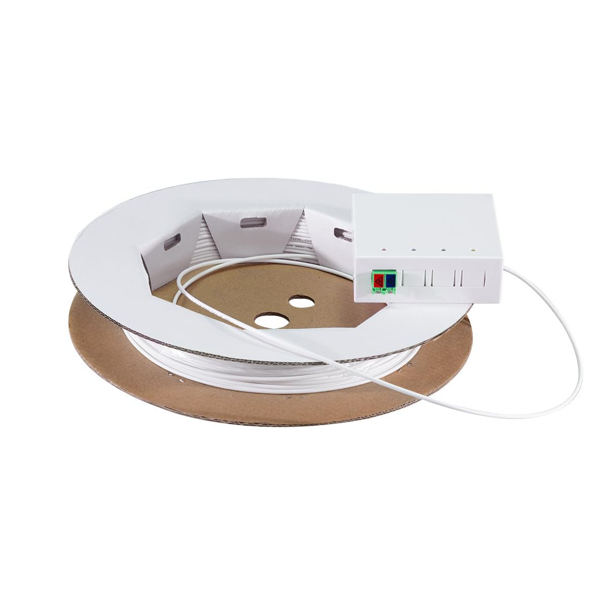 Boîte d'épissure FTTH LogiLink avec câble 60m blanc pour un internet stable partout