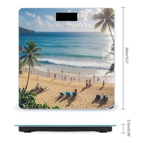 Báscula digital de baño Smart Scale Summer Hawaiian miniatura 2