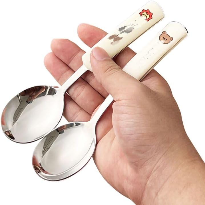 304不锈钢勺子 Stainless Steel Long handled soup spoons，Spoons,Meal spoon 吃饭勺子 Stainless Steel Long handled soup spoons，Spoons,Meal spoon 家用调羹成人喝汤加厚平底勺加深汤匙 Household Cleaning，Kitchen Storage Essentials