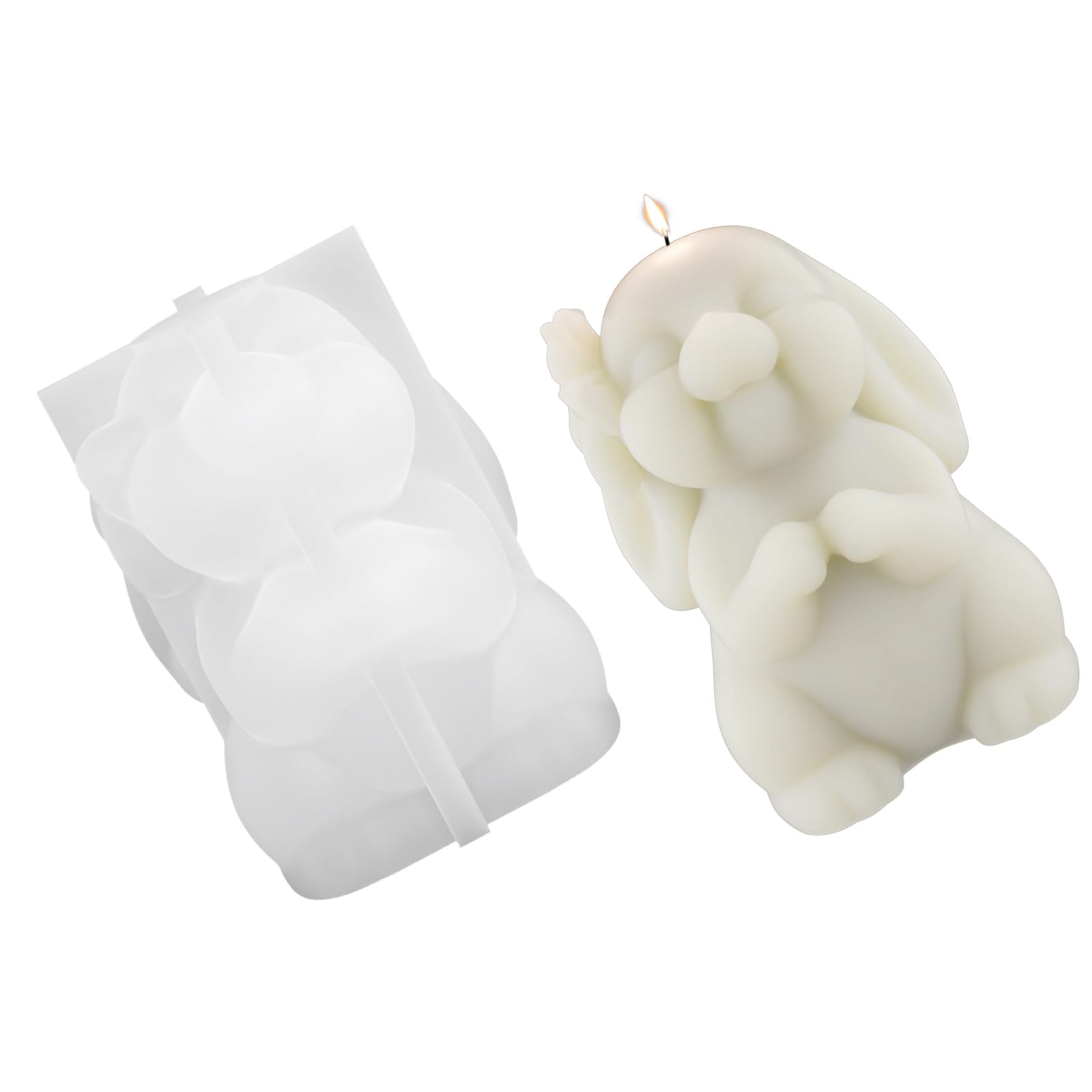 our fave Rabbits Shaped Silicone Easy Cleaning Detailed Easters Making Supplies Rabbits for