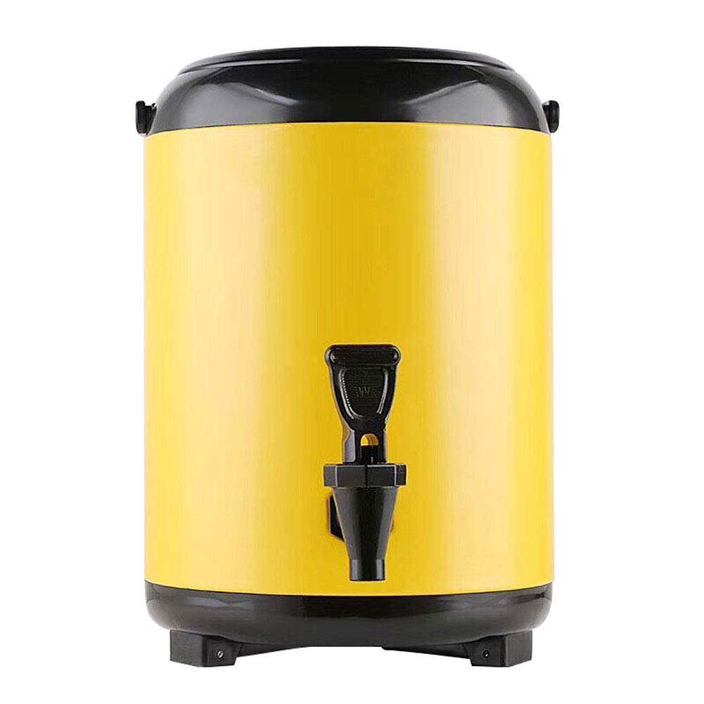 Bollitore 8L/10L Doppio Strato Secchio Tè Calda e Fredda Bevanda Barile Casa & Uso Commerciale 304 Inless Acciaio Mantiene Beves Caldo & Fresco