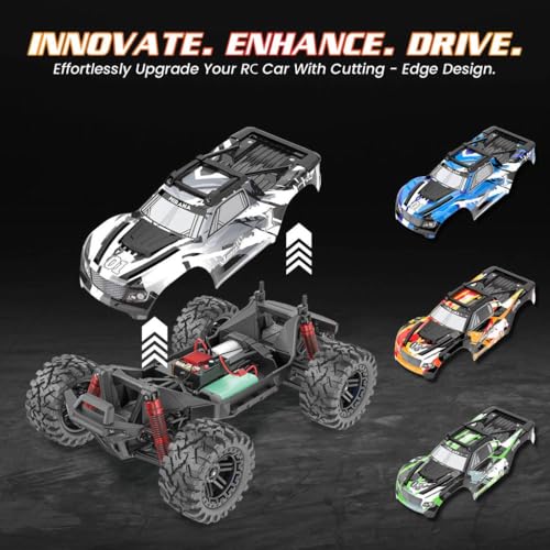 Image of 4X4 RC Monster Truck, 36 Km /H High Speed Remote Control Car, 1:14 Scale Off-Road Vehicle With Battery And Controller, Multicolor