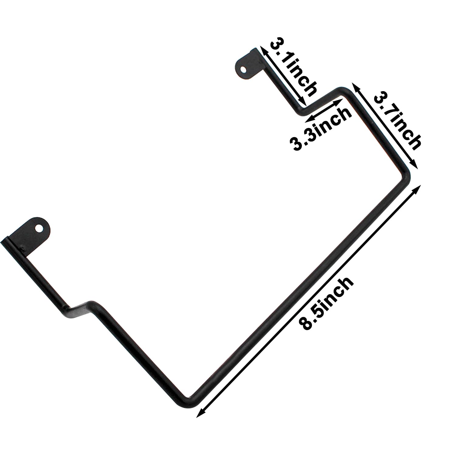 RUENXG 3-Pack Black Mattress Slide Stopper | Non-Slip Gripper & Retainer Bar for Bed Frame | Prevent Sliding, Adjustable Heavy-Duty Holder for Mattress Security