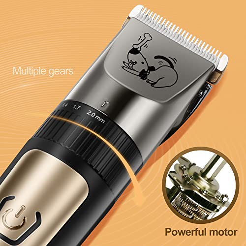 Ajelu JP-CLIPPER-PET-1PC Dog Clippers, Cordless Low Noise Rechargeable Electric Dog Grooming Clipper Kit thumb #5