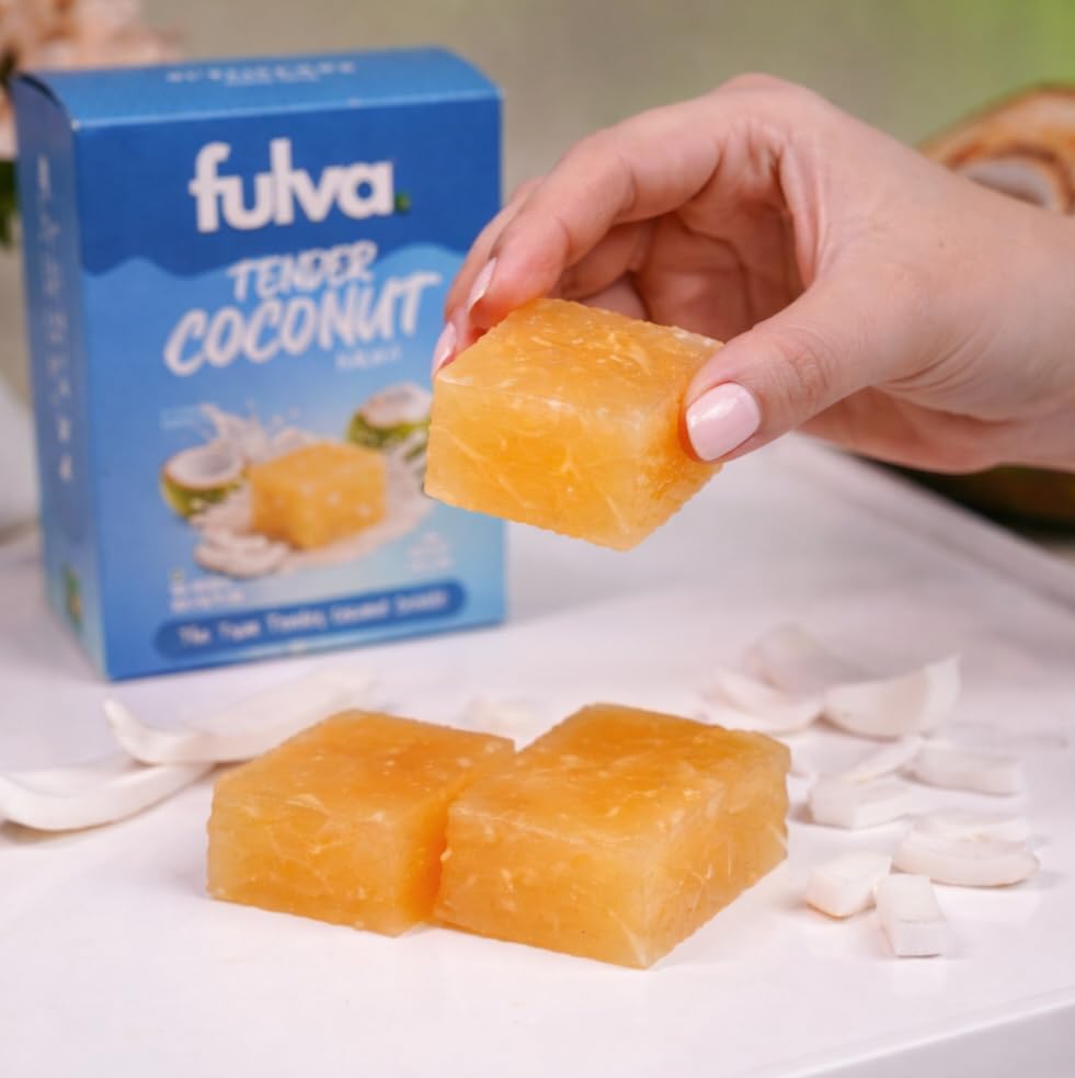 Image of Fulva Tender Coconut Halwa 200g, Traditional Kerala, Authentic Kozhikode Style Dessert, Soft Chewy Halwa, Made with Real Tender Coconut & Premium Ingredients, South Indian Sweet