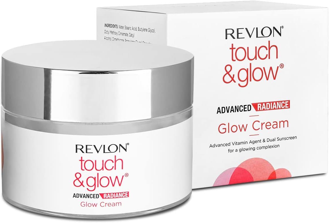 Touch & Glow Advanced Radiance Glow Cream (50 gm) | Contains - Hyaluronic Acid, Vitamin E, Vitamin C and B5 and Natural extracts like Hazel & Bearberry