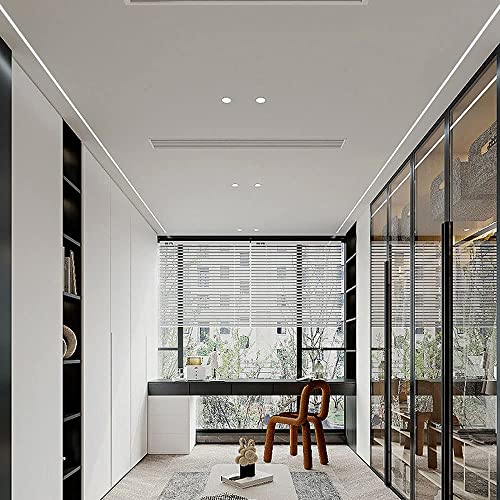 Accentrage LED de plafond discret et moderne pour valoriser l'architecture de salon - 6