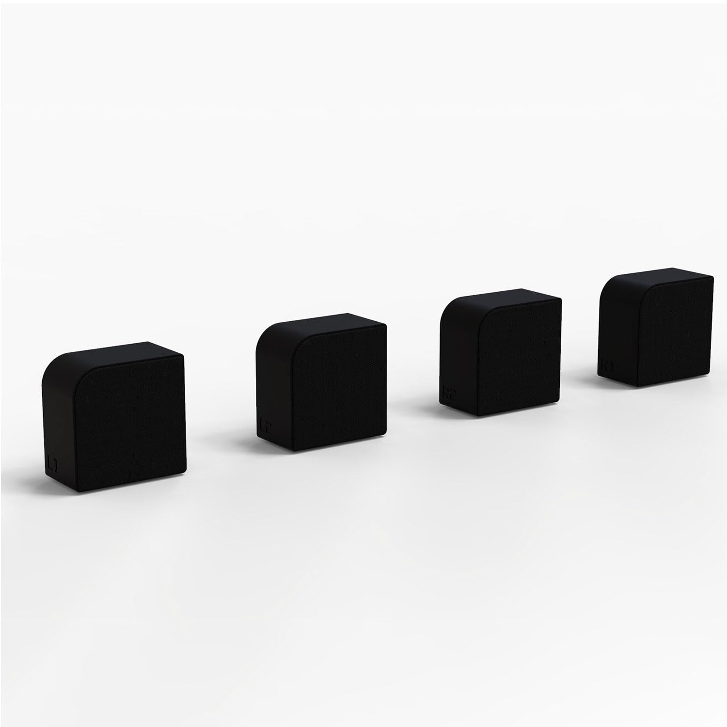 KYF Mini Mur d'Enceintes Bluetooth 6.0 Modulables, 4 Haut-parleurs Magnétiques, 20W RMS, Batterie Rechargeable, Noir
