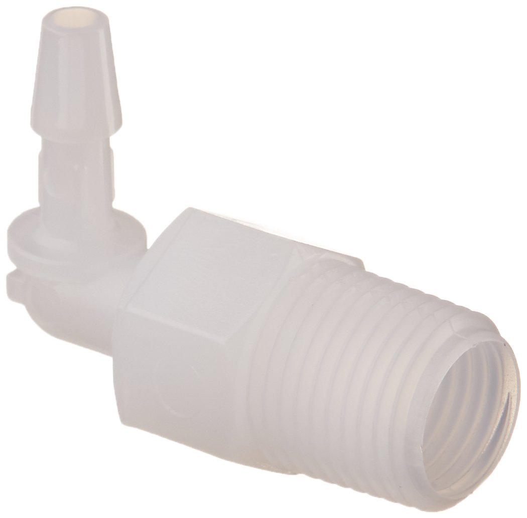 Eldon James L2-2HDPE High Density Polyethylene Threaded Elbow, 1/8-27 NPT Thread to 1/8