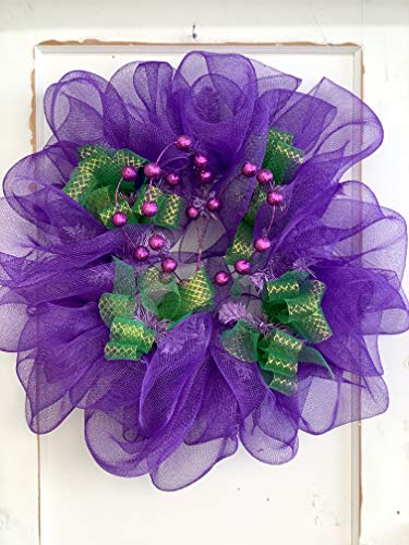 Mardi Gras Door Wreath