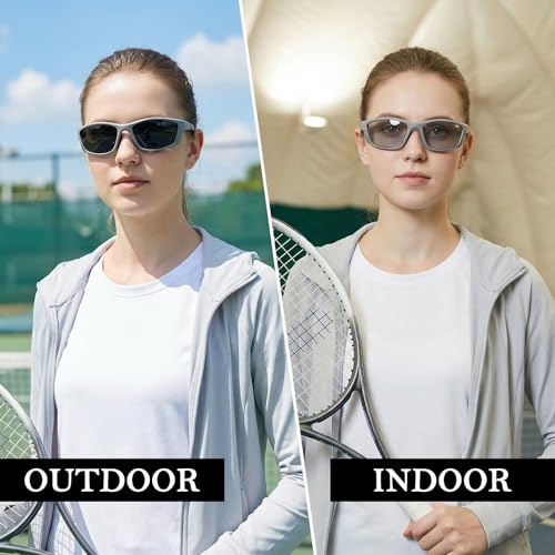 Image of Myiaur Polarized Photochromic Running Sunglasses For Men Women UV400