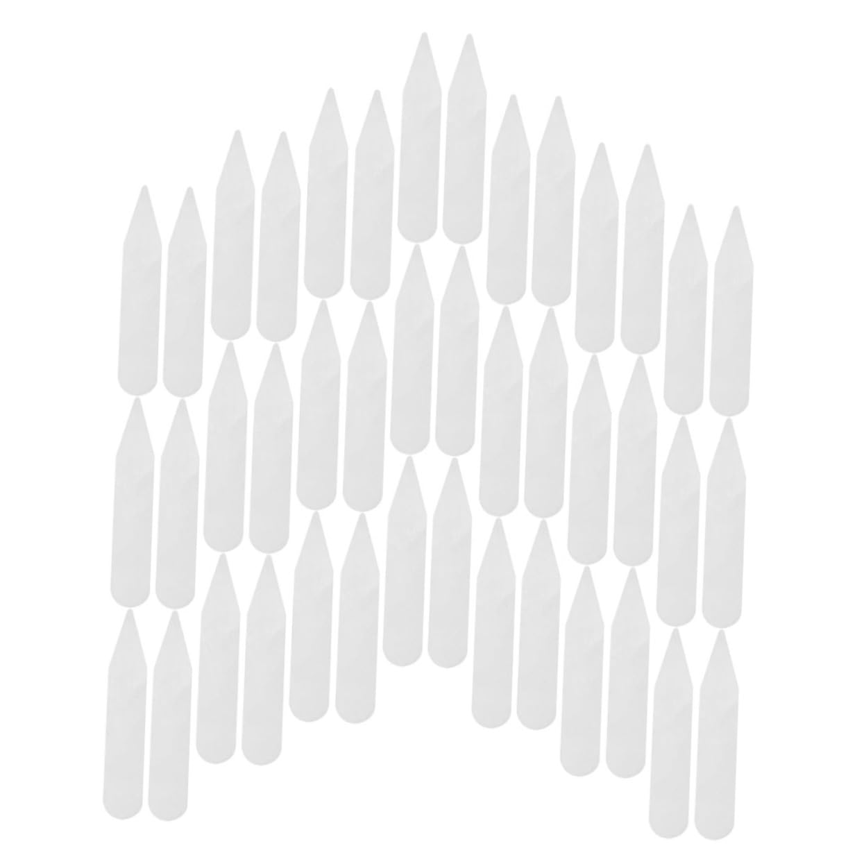 Ipetboom 2sets Collar Stays for Men's Shirts Suit Collar Stays Extenders Shirt Holders for Formal Attire 200pcs*2