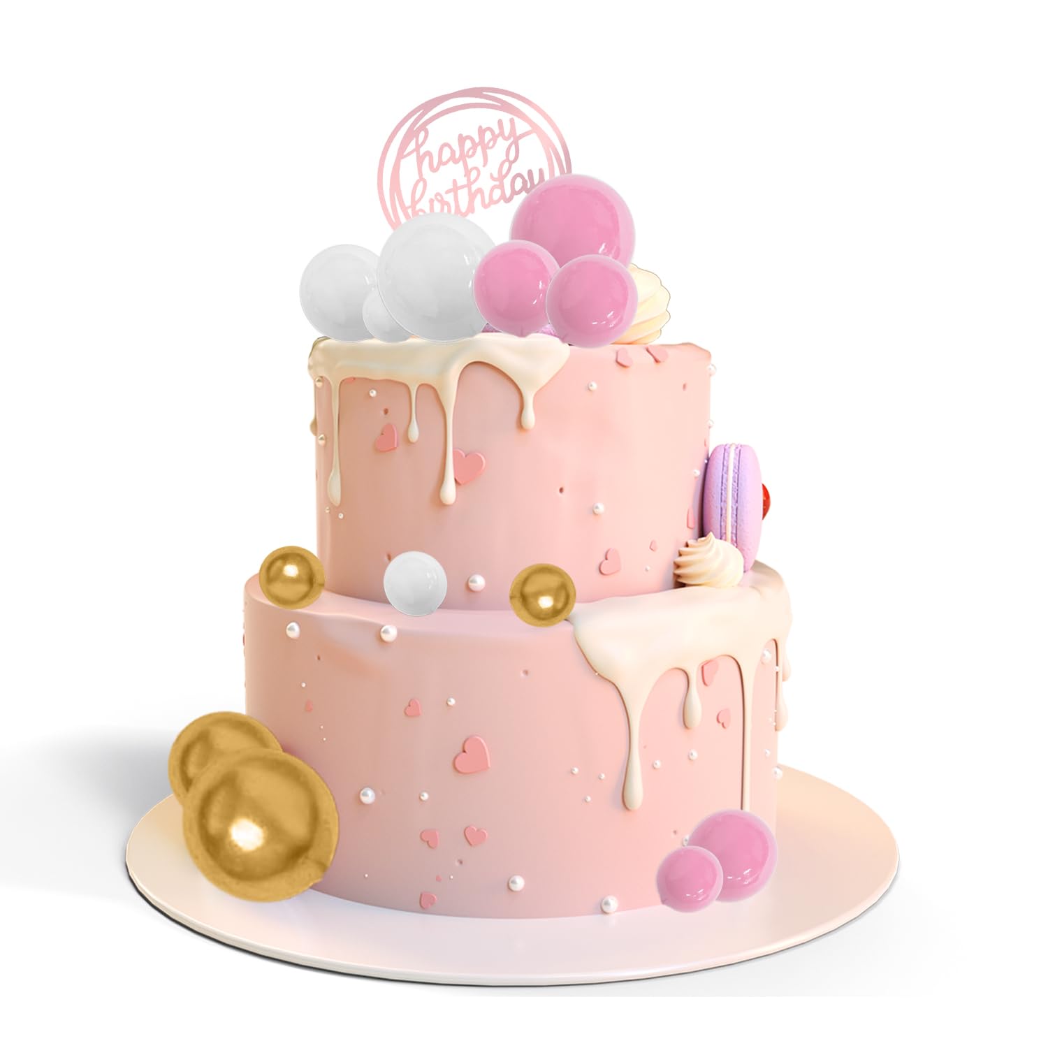 30 Palline Decorazione Torte - Topper Compleanno Nero E Argento - Stile Bohémien Per Feste E Matrimoni - Foto 9